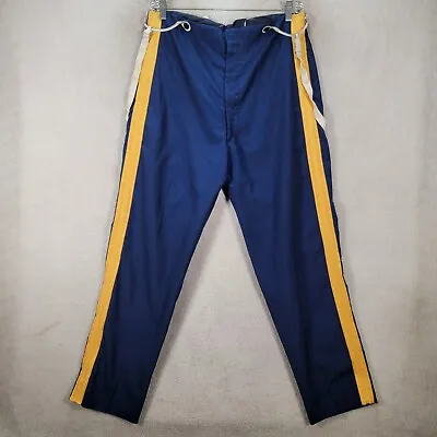 Vtg Unbranded Womens Pants Size 14 Navy Unique Marching Band Suspender Trouser • $35.95