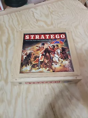 $19.99 • Buy  STRATEGO   Board Game Milton Bradley Nostalgia Series Wooden Box 100% Complete 