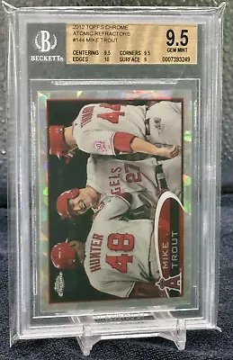 2012 Topps Chrome Mike Trout Atomic Refractor #2/10 Graded BGS 9.5 Gem Mint • $7995