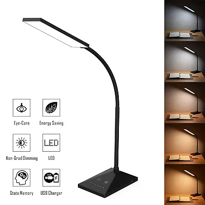 £20.99 • Buy 72LED Flexible USB Touch Sensor Desk Lamp Study Reading Light 5 Mode Night Light