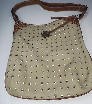 Red By Marc Ecko Handbag Beige With Silver Accents And Faux Leather Strap  • $16