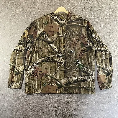 Mossy Oak Shirt Mens 2XL Long Sleeve Pocket Tee Camouflage Break Up Infinity • $14.99