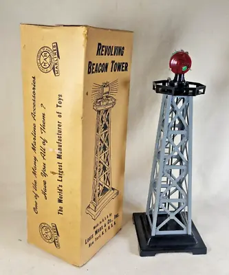 Marx Revolving Beacon Tower W/Original Box # 0446 - 1950's - Nice! • $17.99
