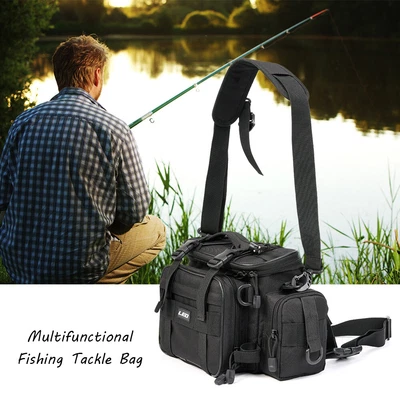 $39.56 • Buy NEW Fishing Tackle Bag  Shoulder   Gear Box Storage E0G6