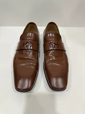 Gucci Penny Loafers Leather Men’s Shoe Size 10 1/2 (US11) Brown Made In Italy • $249.95