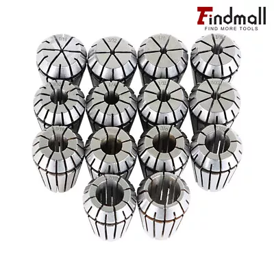 Findmall 14Pcs ER20 Spring Collet Set Fit For CNC Milling Lathe Tool Engraving • $23.29