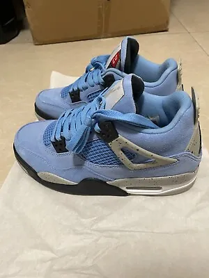 Men's Basketball Shoes NK AJ4 University Blue Air4 Sneakers NO Boxes • $85