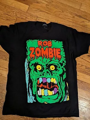 Rob Zombie 2019 Monster Yell Concert Tour Double Sided Merchandise Shirt Mens L • $34.99
