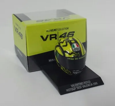 MINICHAMPS Valentino Rossi Model Helmet Moto Gp AGV 1/10 Ducati Valencia 2010 • £21.53