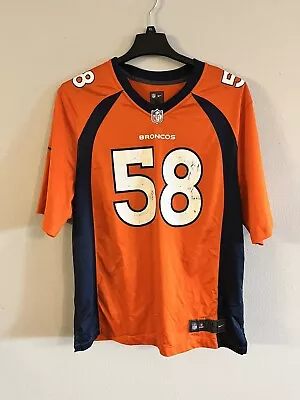 Nike Denver Broncos Von Miller Jersey Men’s XLarge Orange Football NFL On Field • $31.39