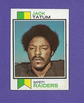 1973 Topps Football #288 Jack Tatum ROOKIE Card Oakland Raiders Centered EXMT • $19.99