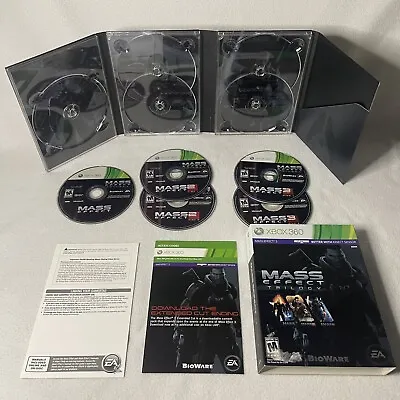 Mass Effect Trilogy (Microsoft Xbox 360 2012) Complete/CIB 1 2 & 3 BioWare • $18.95