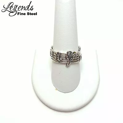 LEGENDS Simple Music Note Women Personality Ring Size 5-12 • $9.99