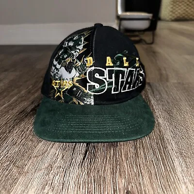 90s Vintage Dallas Stars  NHL Hockey Box Seat Snap Back Hat • $20