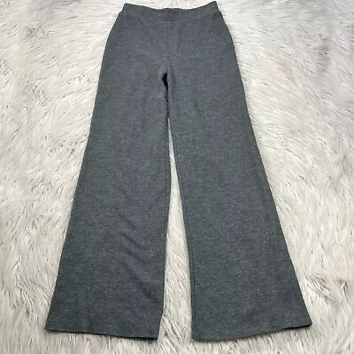 Zara Women's S Gray High Rise Bushed Knit Wide Leg Knit Pants • $22.99