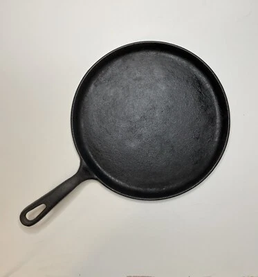 $16.90 • Buy Flat 10  Round Griddle Cast Iron Fajita Pizza Pancake Stovetop Mexican Fiesta