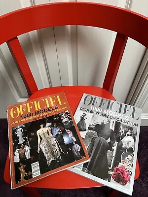 L’Officiel Magazine  ( 2 ) 1000 Models/Jean-Paul Gaultier/Dior/Vogue/ • $175