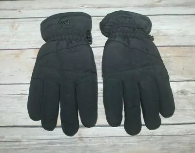 Manzella Black Thinsulate Insulated Warmer Winter Grip Gloves Size Large Junior • $14.95