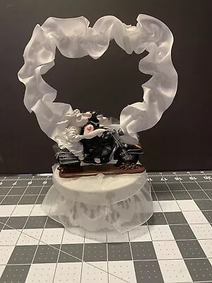 Wedding Cake Topper Motorcycle With Hogs • $40
