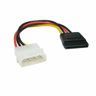 Molex To SATA Power Adaptor Cable Lead 4 Pin To 15 Pin For HDD Hard Drive • £1.89