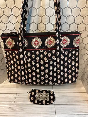 VERA BRADLEY 2 Pc Set Betsy Shoulder Tote And Zip Id Coin Purse • $15