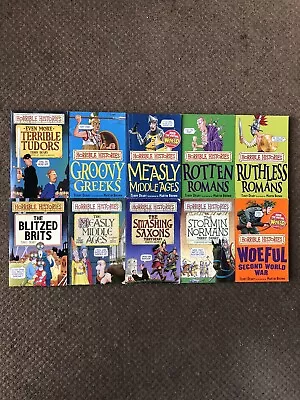 Terry Deary “horrible Histories” Paperback Book Bundle • £8