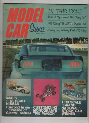 Model Car Science Mag IMAI's Scale Nissan April 1970 072920nonr • $14