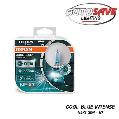 OSRAM Cool Blue Intense Next Gen H7 Headlight Bulbs (Twin) 64210CBN-HCB 5000K • $16.99