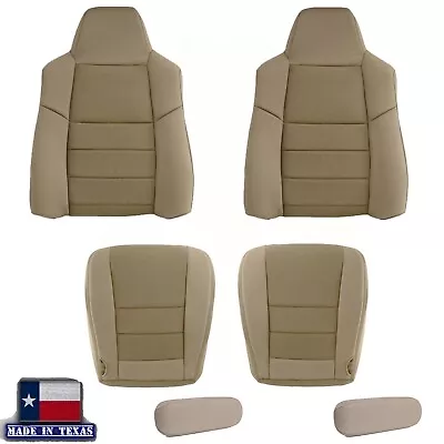 2003 2004 2005 2006 2007 Ford F250 F350 XLT Tan Cloth Fabic Material Seat Covers • $554.60