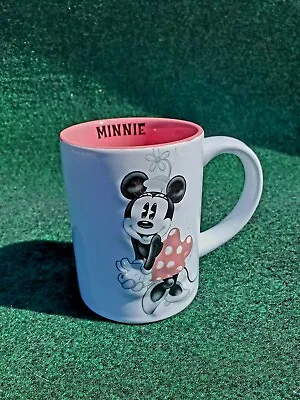 Minnie Mouse Disney World 3D Coffee Mug By Jerry Leigh White Pink EUC  • $14.99