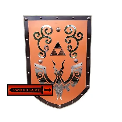 The Legend Of Zelda Wind Waker Inspired Hylian Shield Polished Stainless Steel • $99.99