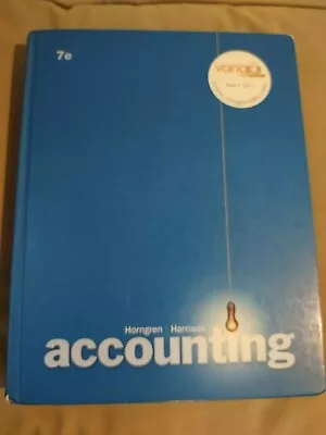 Accounting Hardcover Charles T. Horngren Harrison 7th Edition • $5