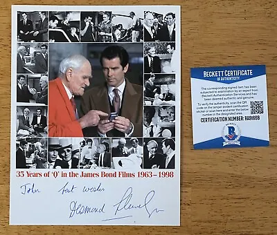 Desmond Llewelyn Signed Autographed 6x8 Photo Beckett BAS Cert James Bond Q • $393.14