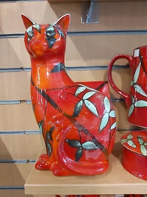 £99.99 • Buy New Studio Poole Pottery Bamboo Patten Large Cat Right Only  Available 