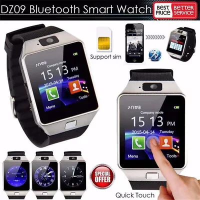 Touch Screen Smart Watch DZ09 With Camera Bluetooth WristWatch Relogio SIM Card • $22.44