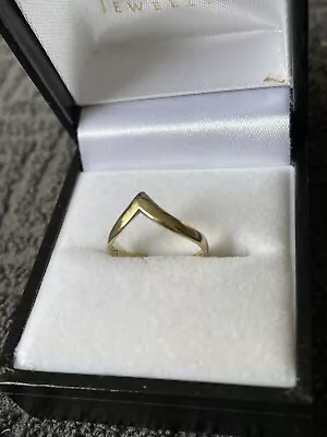 9ct Gold Wishbone Toe Ring Size F Open  • £30