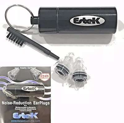 Estek Hi Fidelity Noise Cancelling Musicians Motorcycle Safety Ear Plugs 27db • $12.95