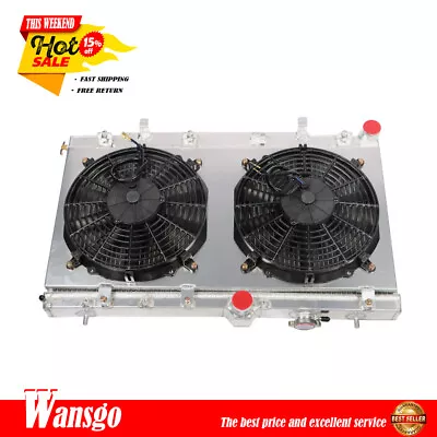 For 02-07 Impreza Wrx Sti 2-row Aluminum Core Racing Radiator+12v Fan Shroud • $130.85