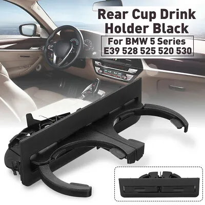 BEVERAGE HOLDER REAR BLACK ABS For BMW 5 Series E39 51168184520 CAN CUP HOLDER • $15.86