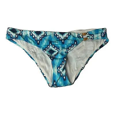 A. Che Bikini Bottoms Kimber Hipster Apollo Bay Womens Sz Medium Blue White NWT • $11.99