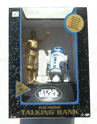 Star Wars C-3PO & R2-D2 Electronic Talking Bank 1995 Think Way Toys • $20