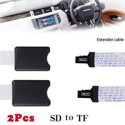 £5.87 • Buy 2X TF Micro SD To SD Card Extension Cable Adapter Flexible Extender For Car GPS