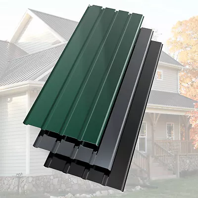 Mondeer 12 PCs Corrugated Roof Sheets Profile Galvanized Metal Roofing Carport • £51.99