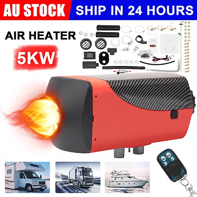 Diesel Air Heater 12V 5KW Tank Remote Control Thermostat Caravan Motorhome AU • $96.99