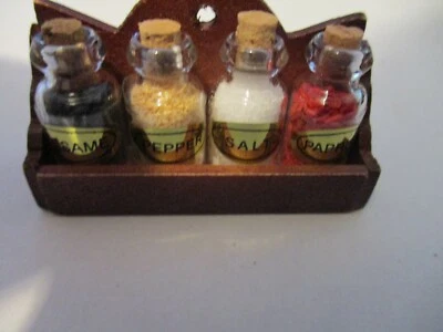 £2.40 • Buy Dolls House 1/12th Scale Wooden Spice Rack *from Debbiesdollshouses*