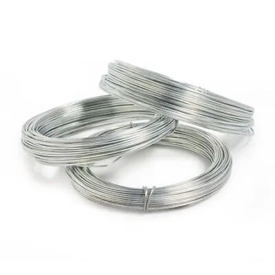 £8.49 • Buy Stainless Steel Craft Wire Silver Unplated 15M Coil 0.5mm Thick