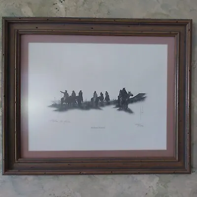 -Sundown Council-Stephen D. Forbis Signed 323/1500 American Indian Framed Print  • $410