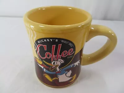 Mickey’s Really Swell Coffee Brand Mug Disney Donald Duck  Theme Parks Perks • $19.87