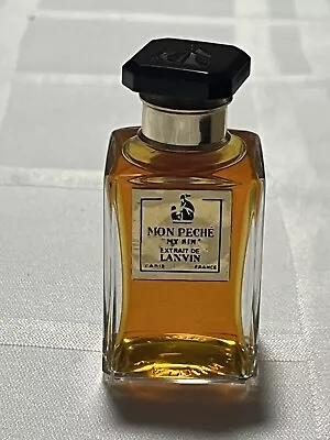 Vintage LANVIN MY SIN MON PECHE 15 Grams - 1/2 Oz  Extrait Perfum Splash Bottle • $99.99