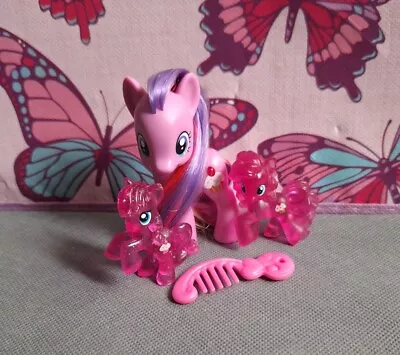 My Little Pony G4 Rare Cupcake/Sugarcup 2x Matching Mini Figures & Comb. Mint • £85